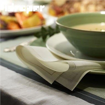 Servilletas de lino color crema