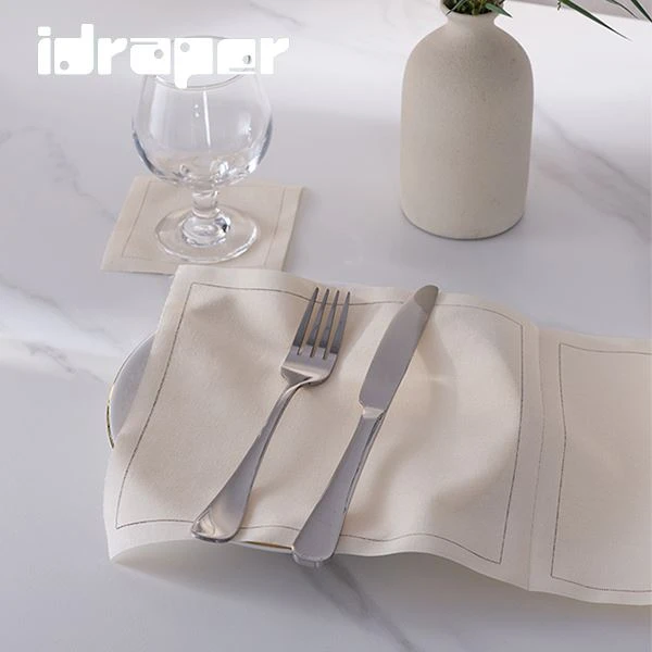 White Cloth Cocktail Napkins